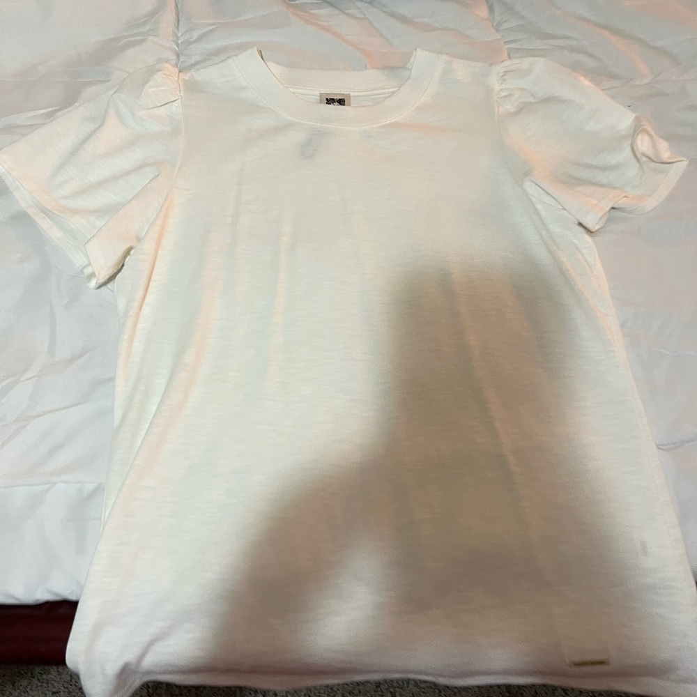 Anne Klein Cream Short Sleeve Tee